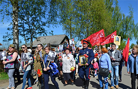День Победы в деревне Жостово
